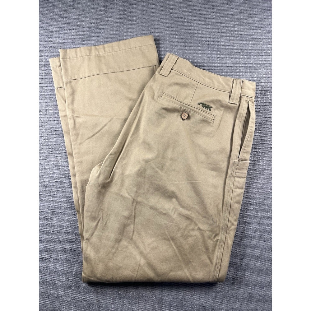Mountain Khakis Relaxed Fit Pants Men 34x32 Beige Straight Outdoor Preppy Hiking